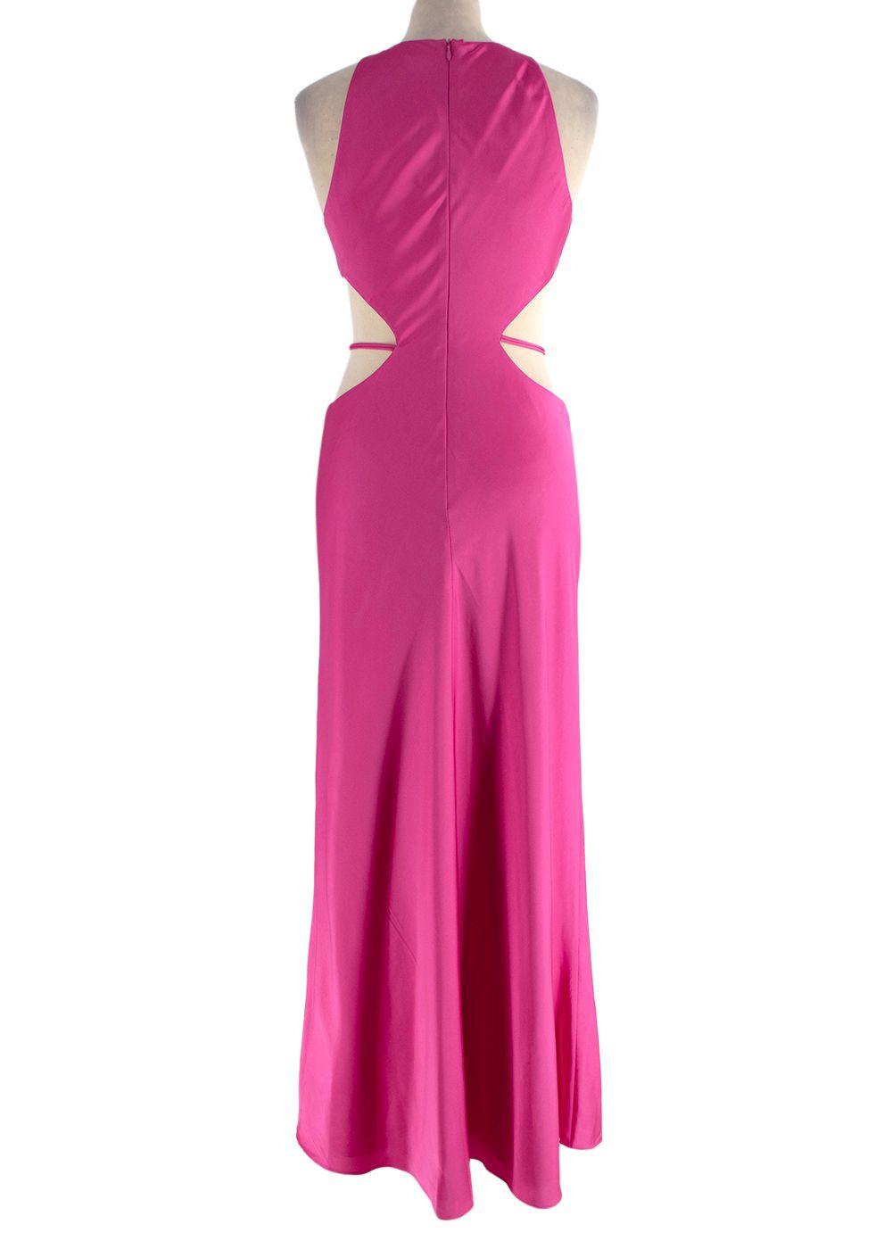 Alexis Magenta Lune Cut Out Dress