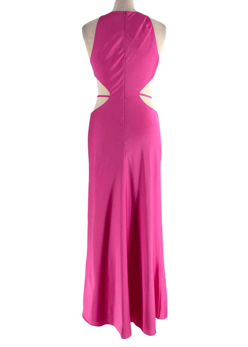 Alexis Magenta Lune Cut Out Dress