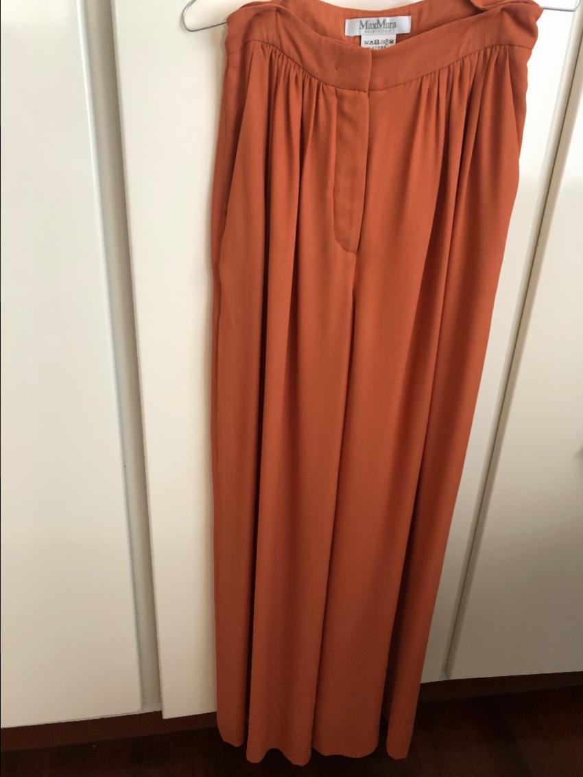 Max Mara Dolly Silk Georgette wide leg pants