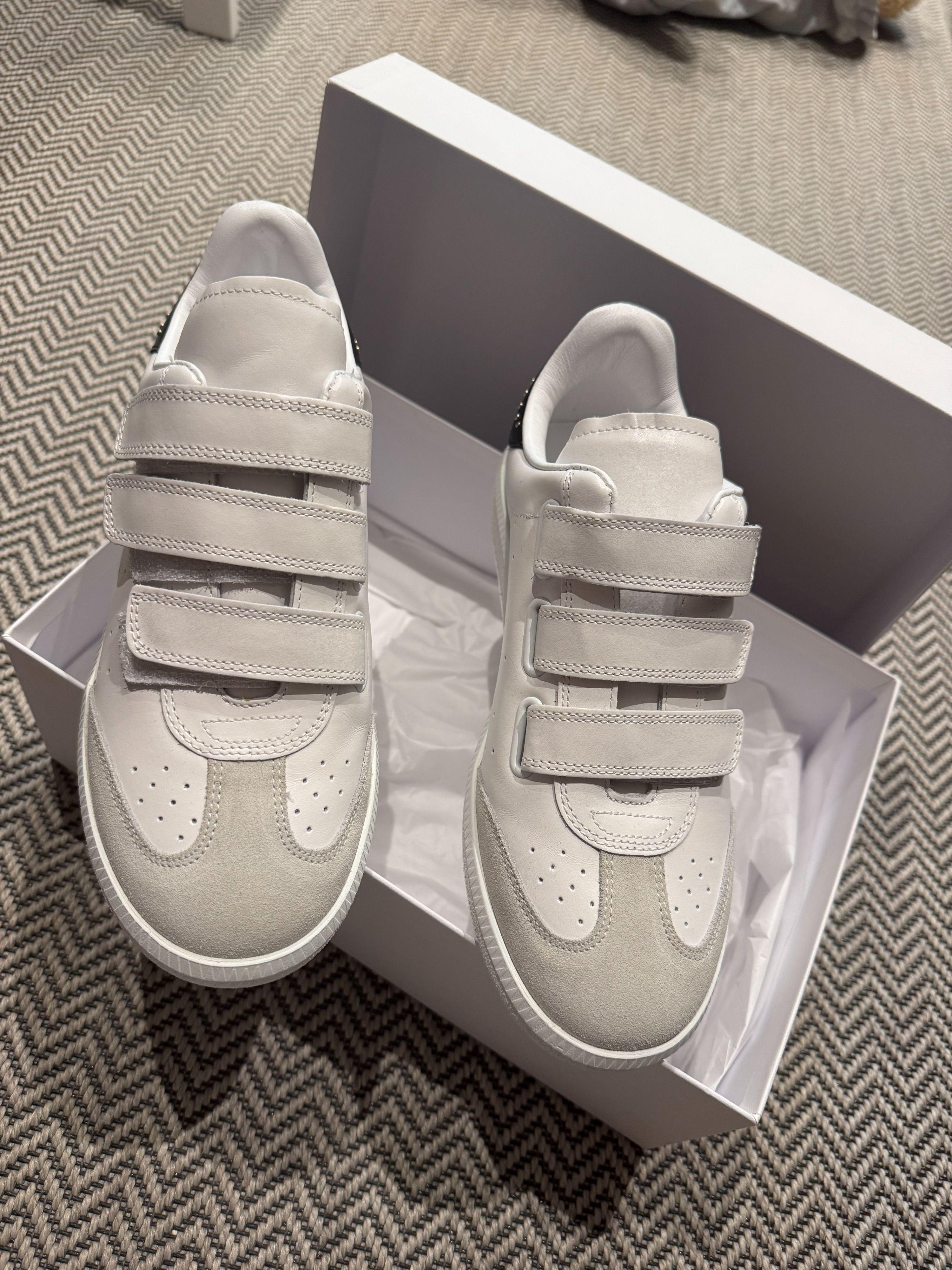 Isabel Marant White Beth Sneakers