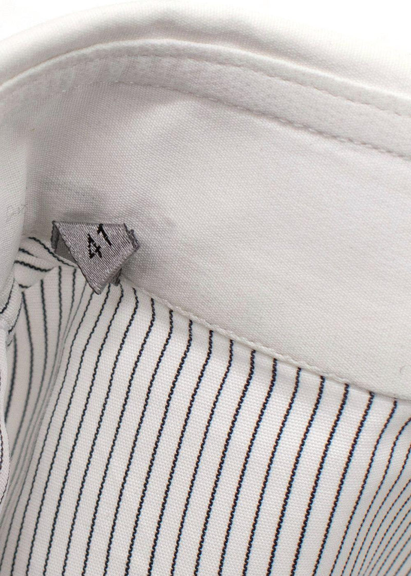 Dior Black and White Pinstripe Shirt