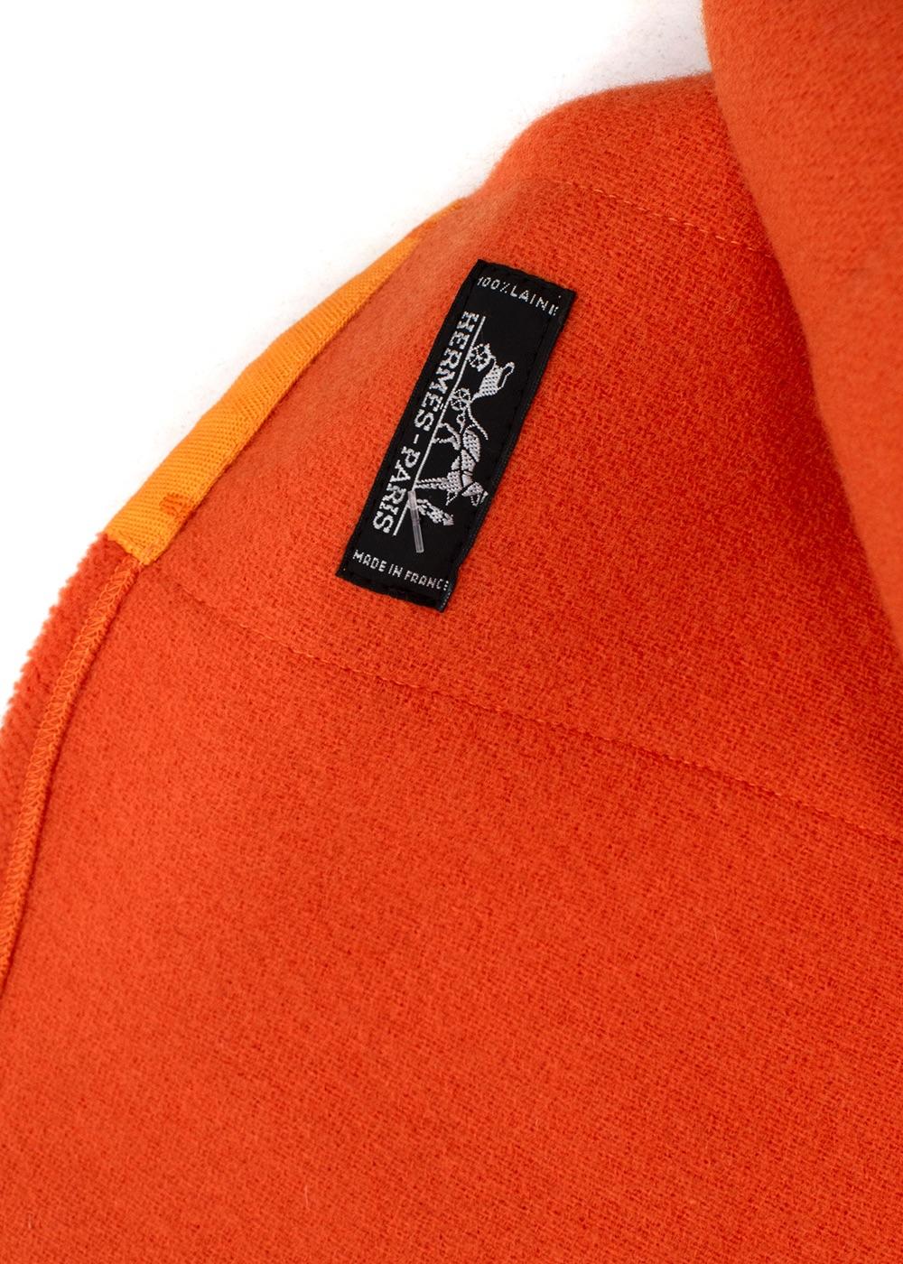 Hermes Orange and Yellow Wool Blanket