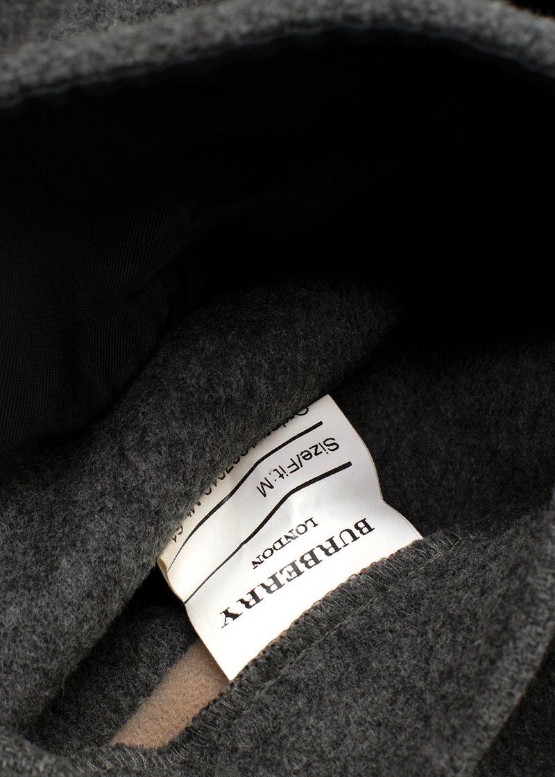 Burberry Grey Wool Double Breated Jacket/coat