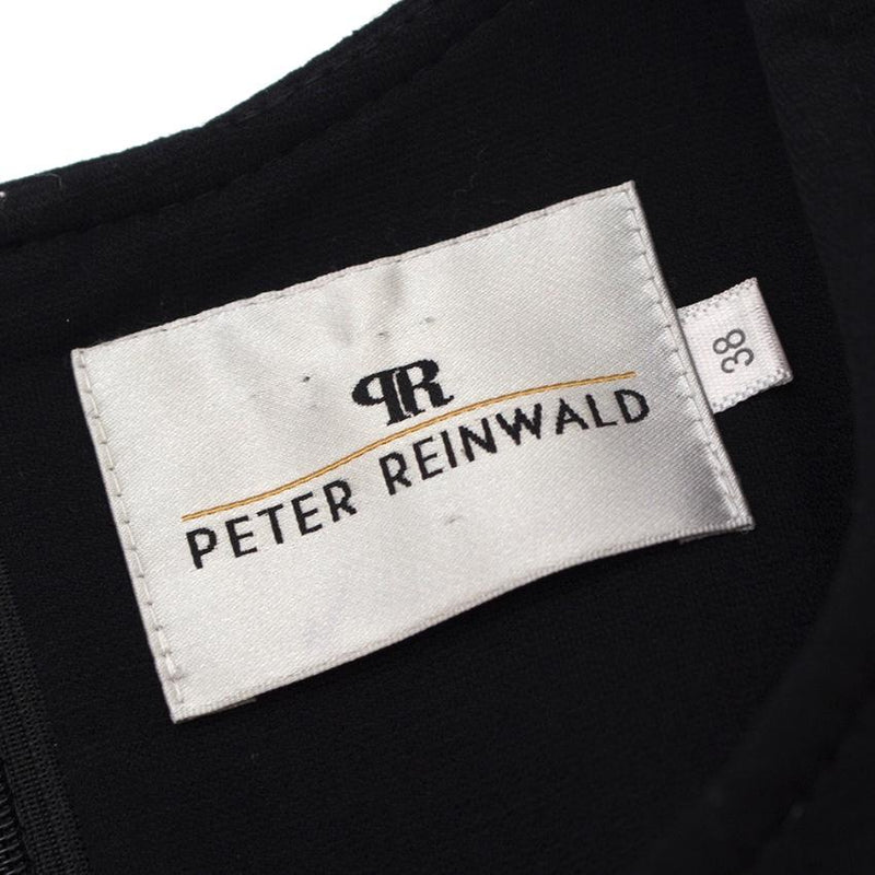 Peter Reinwald Black Quilted Sleeveless Dress