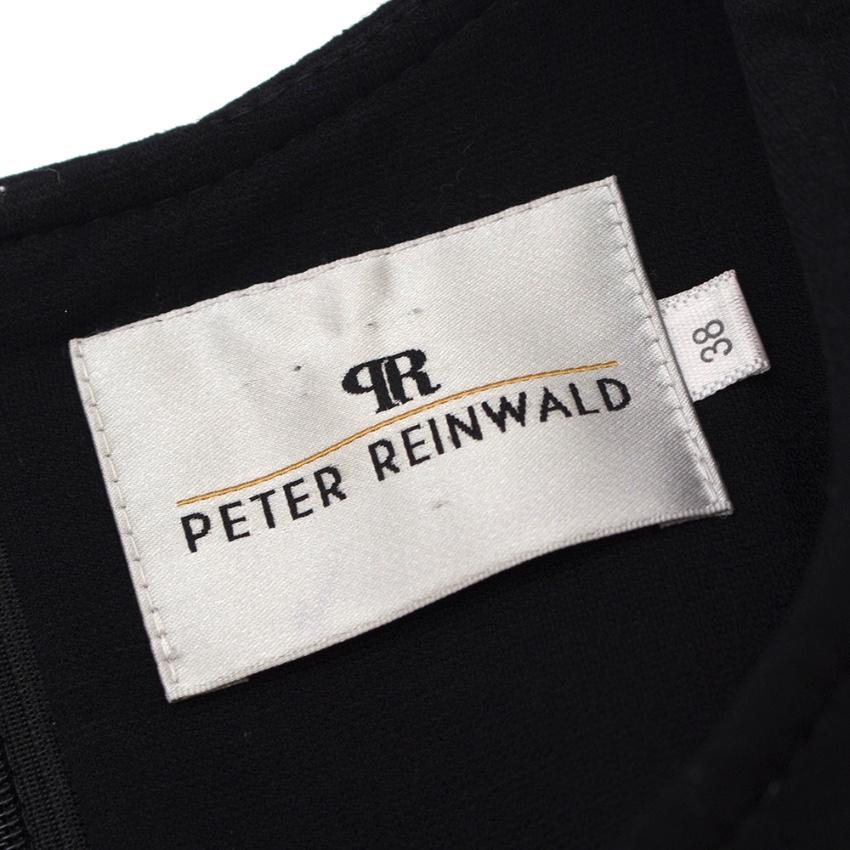 Peter Reinwald Black Quilted Sleeveless Dress