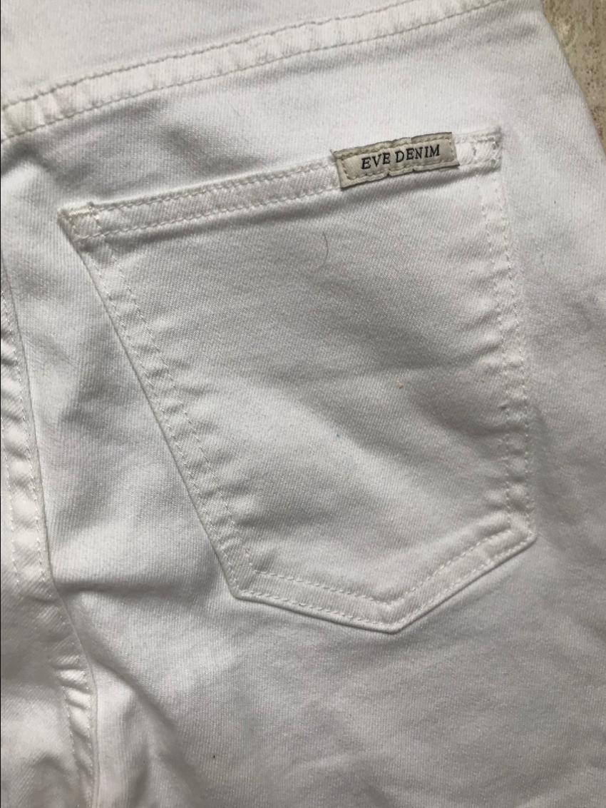Eve Denim White Charlotte Wide Leg Culottes