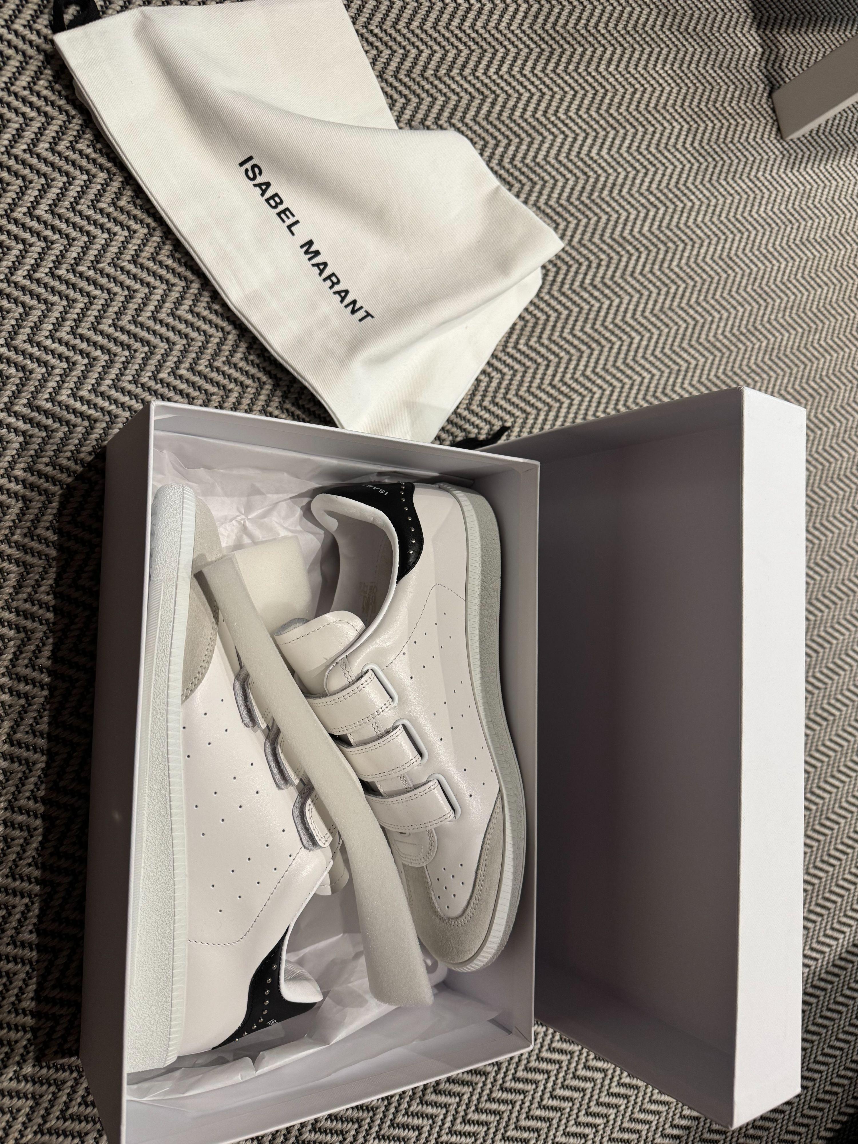 Isabel Marant White Beth Sneakers