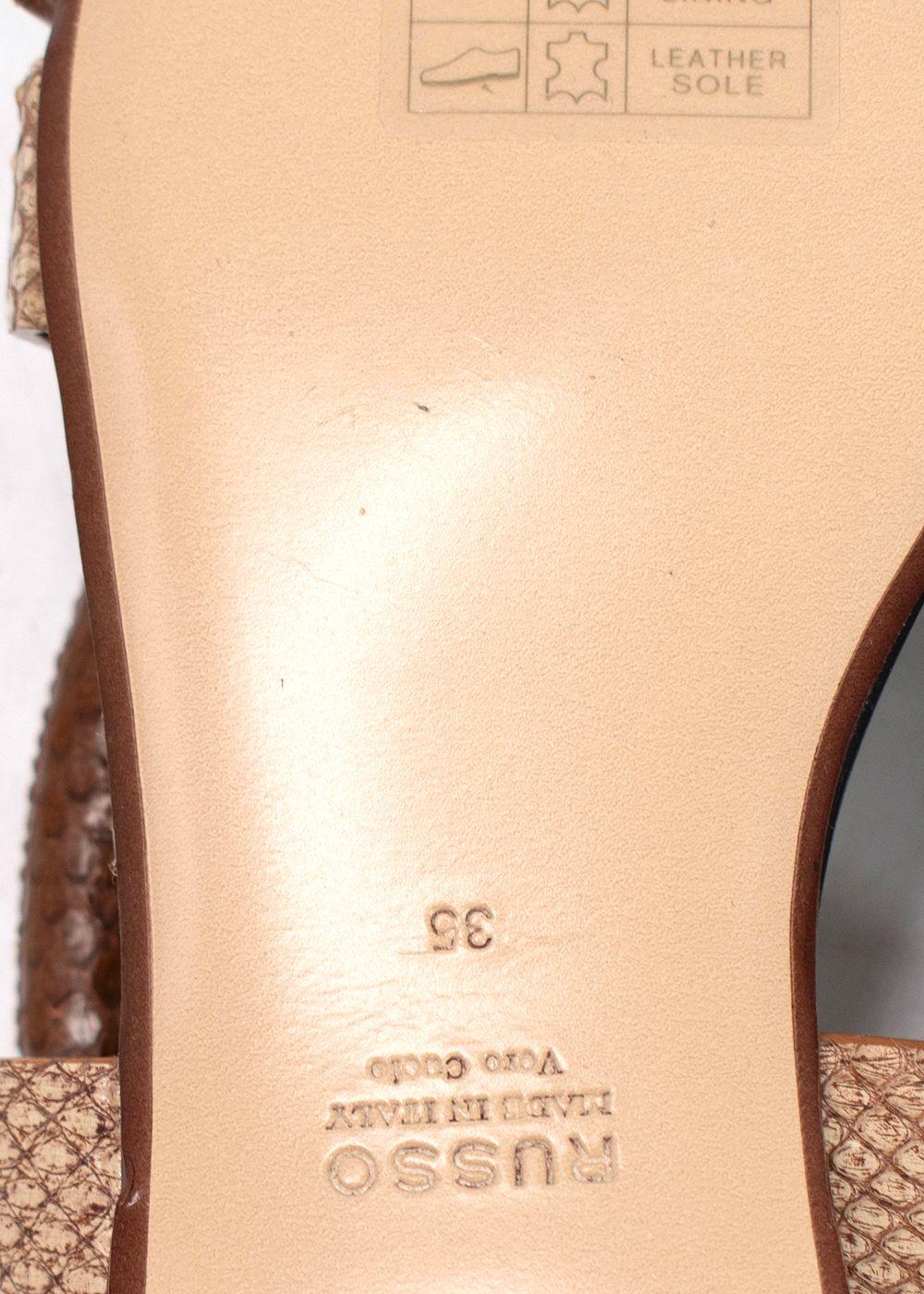Francesco Russo Python Sandals