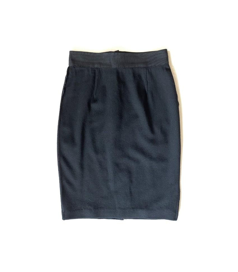Dolce & Gabbana Stretch Crepe Black Skirt