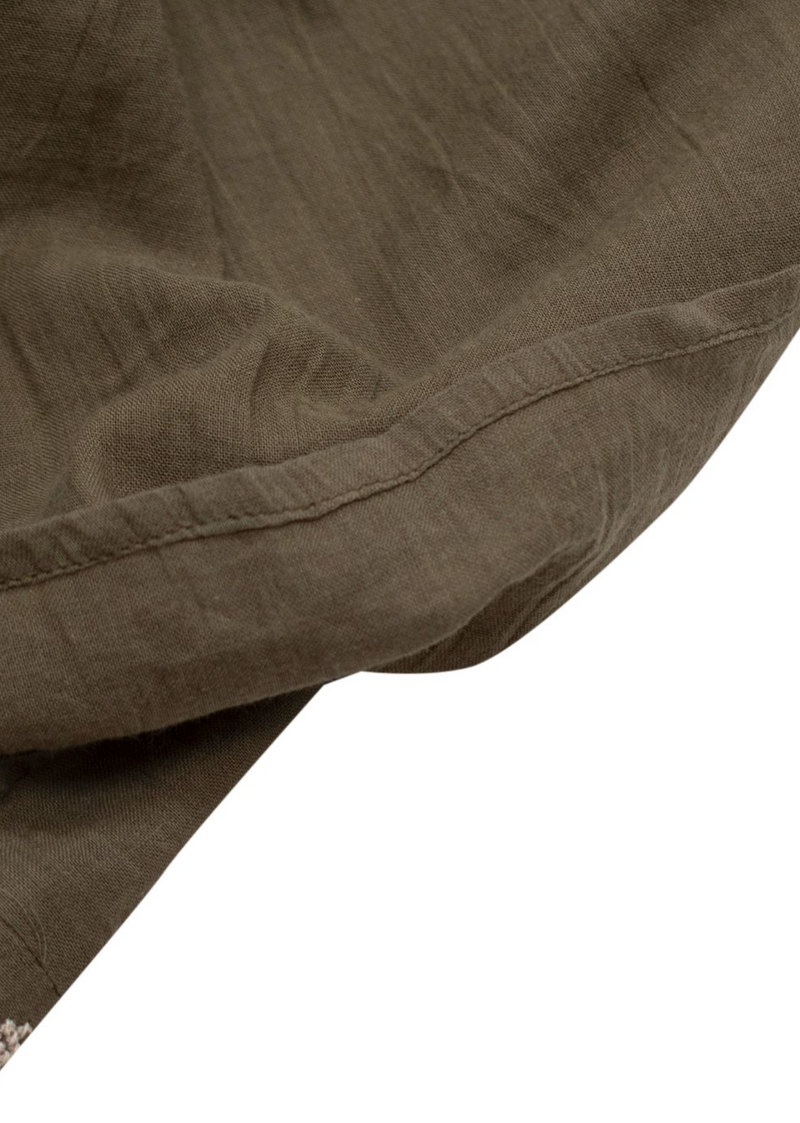 Nili Lotan Khaki Cotton Blouse