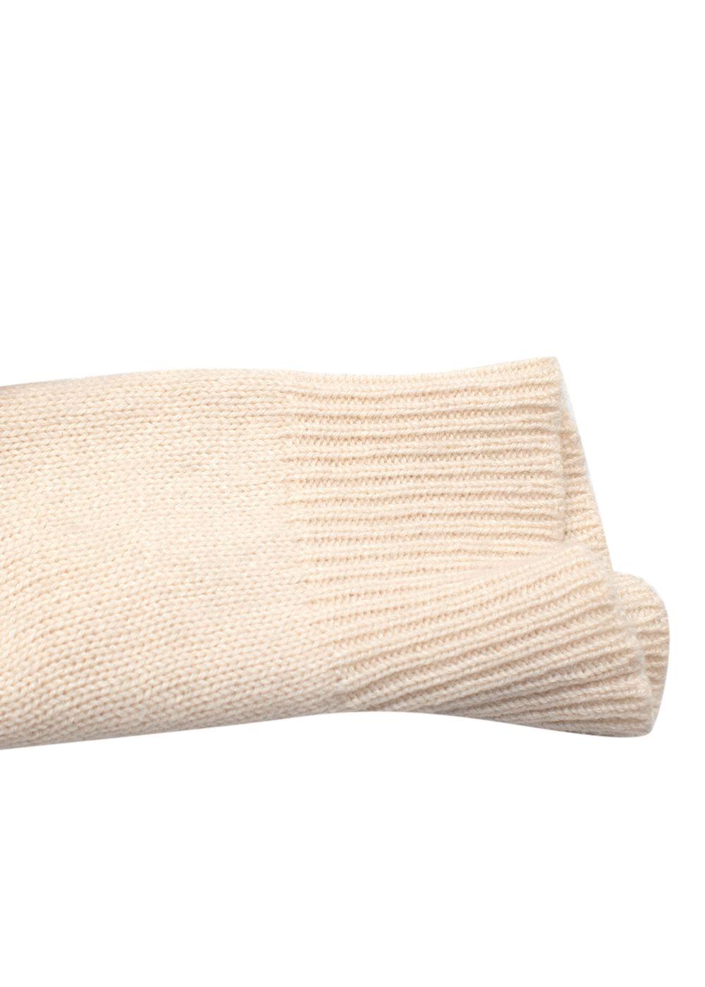 Proenza Schouler Cream Round Neck Jumper with Zipper Detail