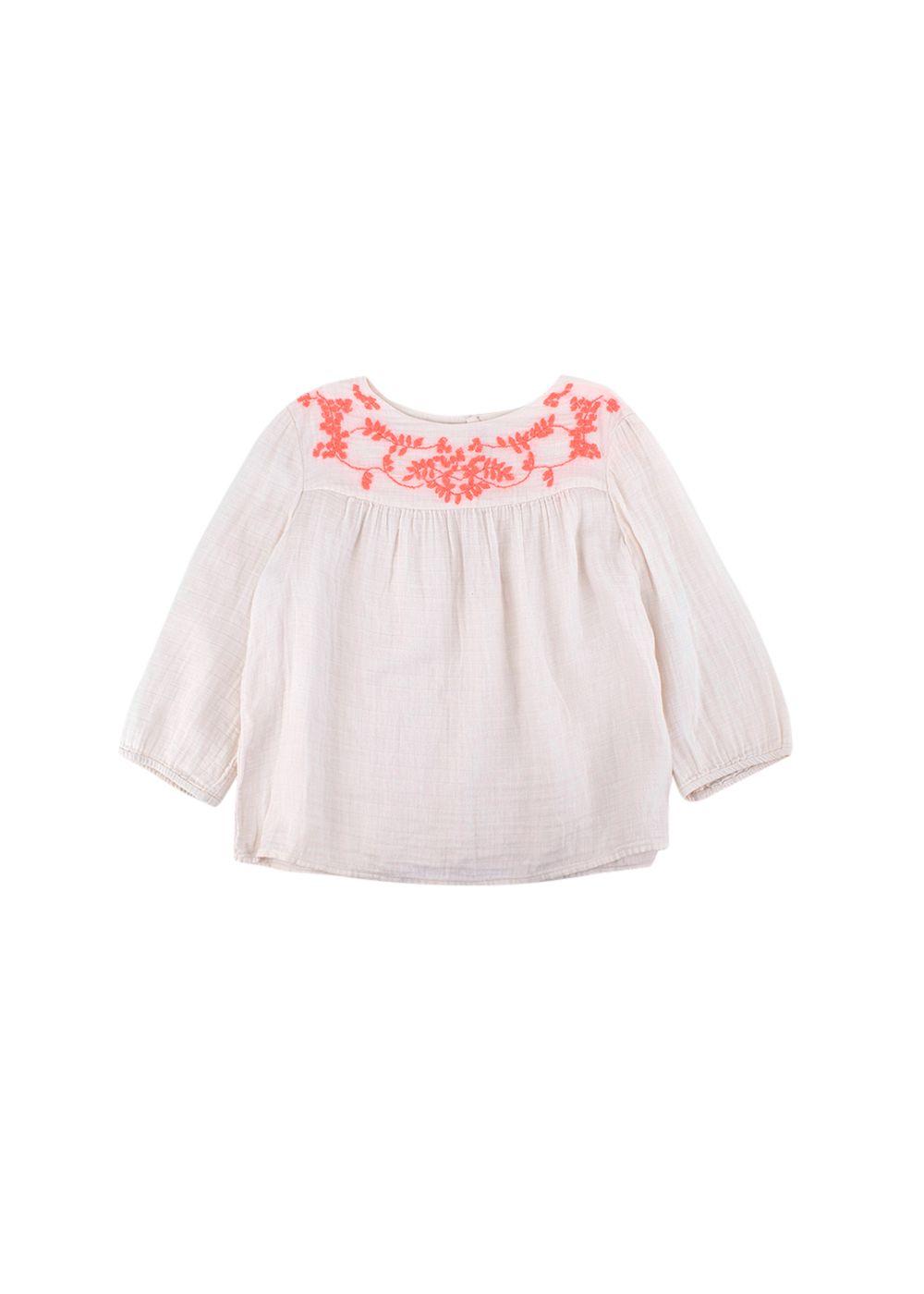 Kids Neon Embroidered Blush Top