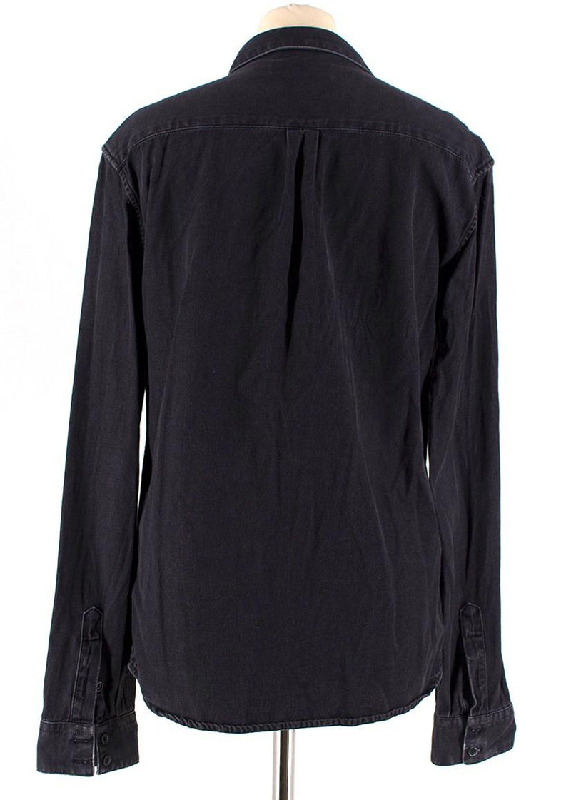 Pierre Balmain Charcoal Denim Shirt