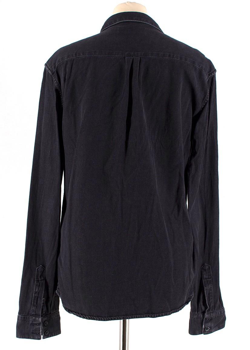 Pierre Balmain Charcoal Denim Shirt