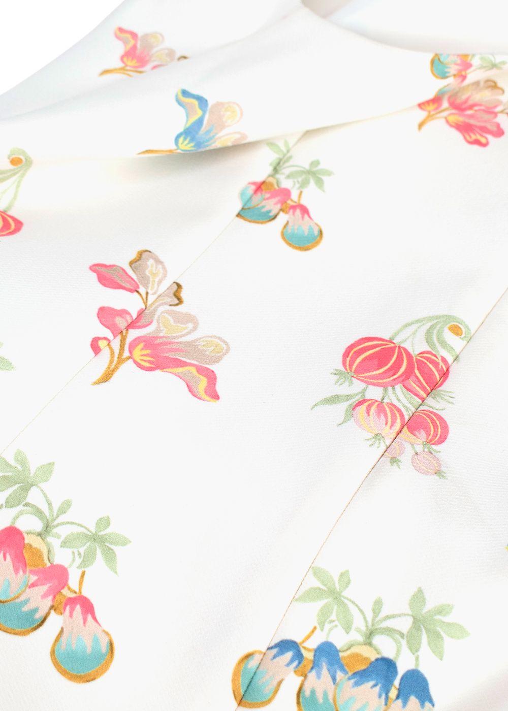 Peter Pilotto White Floral Mini Dress