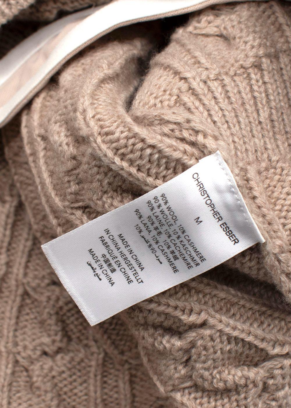 Christopher Esber Cropped Cable-knit Underwired Jumper