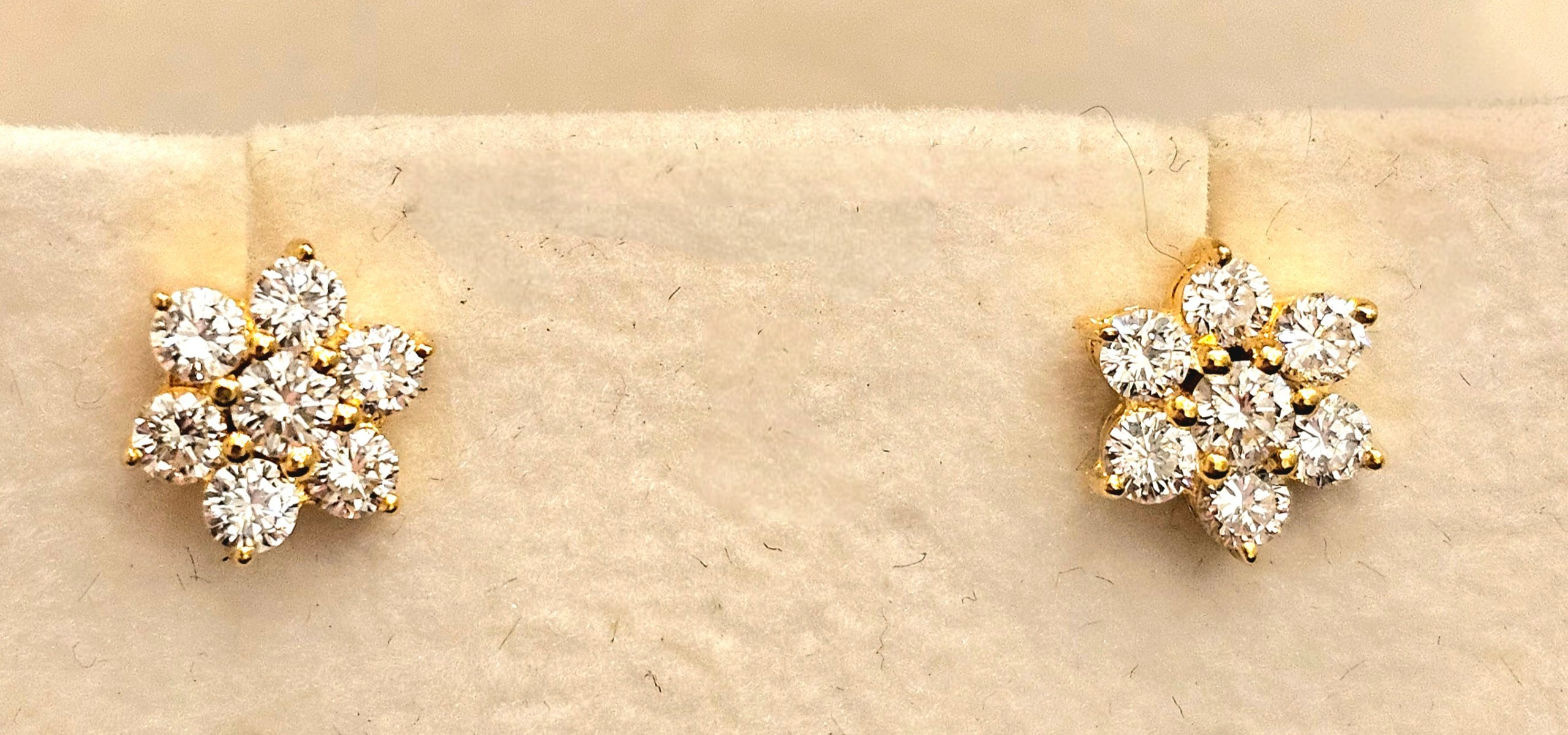 Bespoke Diamond Cluster Earrings