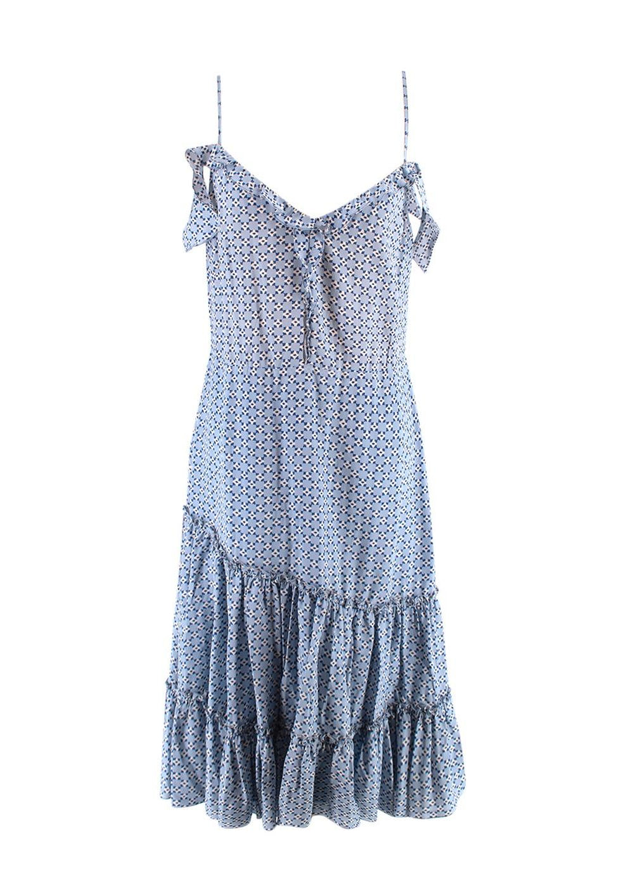 Altuzarra Friday Cold-shoulder Floral-print Silk-georgette Dress
