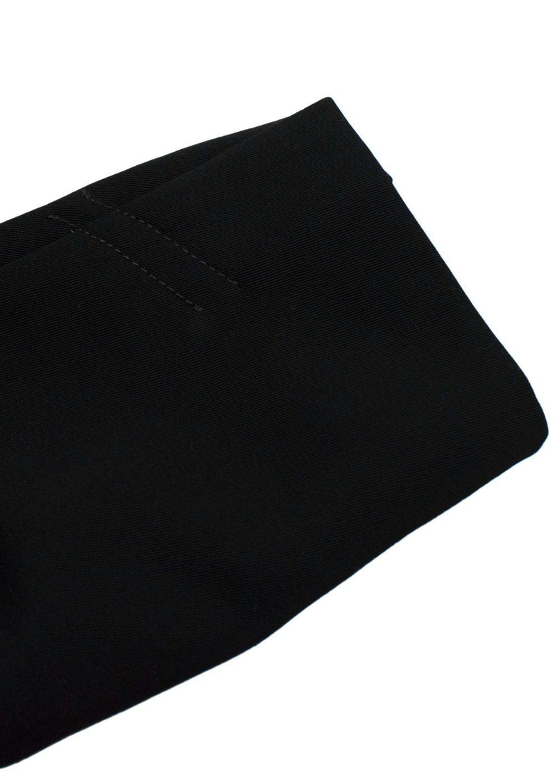 Issue Twelve Black Collarless Single Breasted Blazer