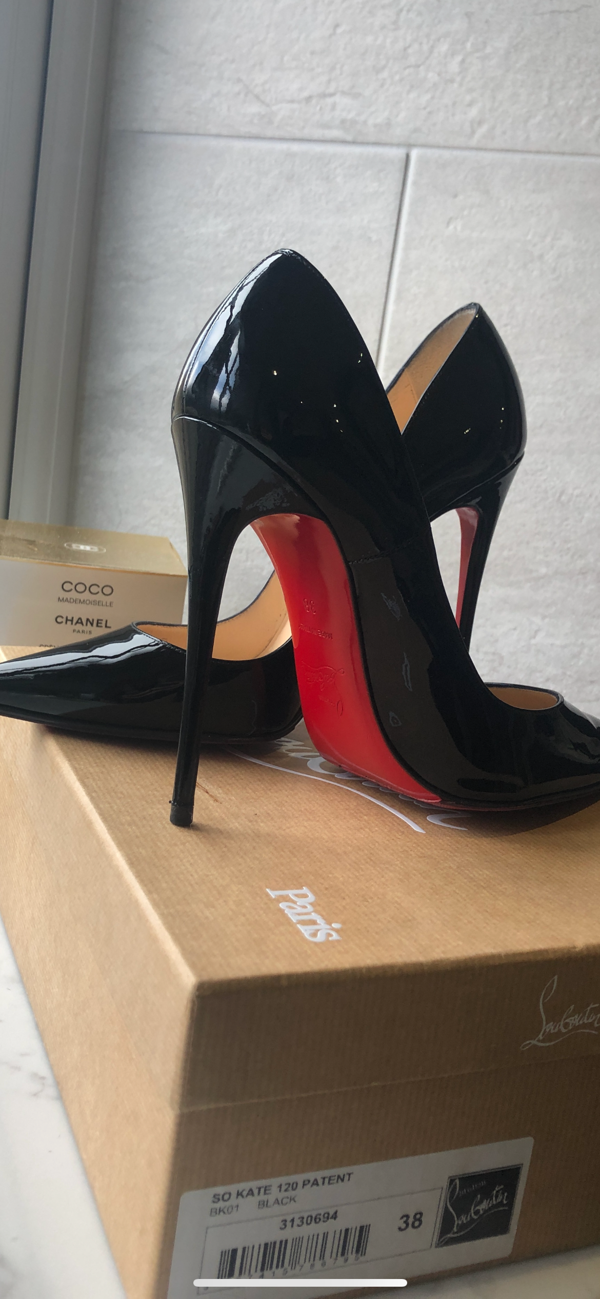 Black Patent So Kate 120 Heeled Pumps