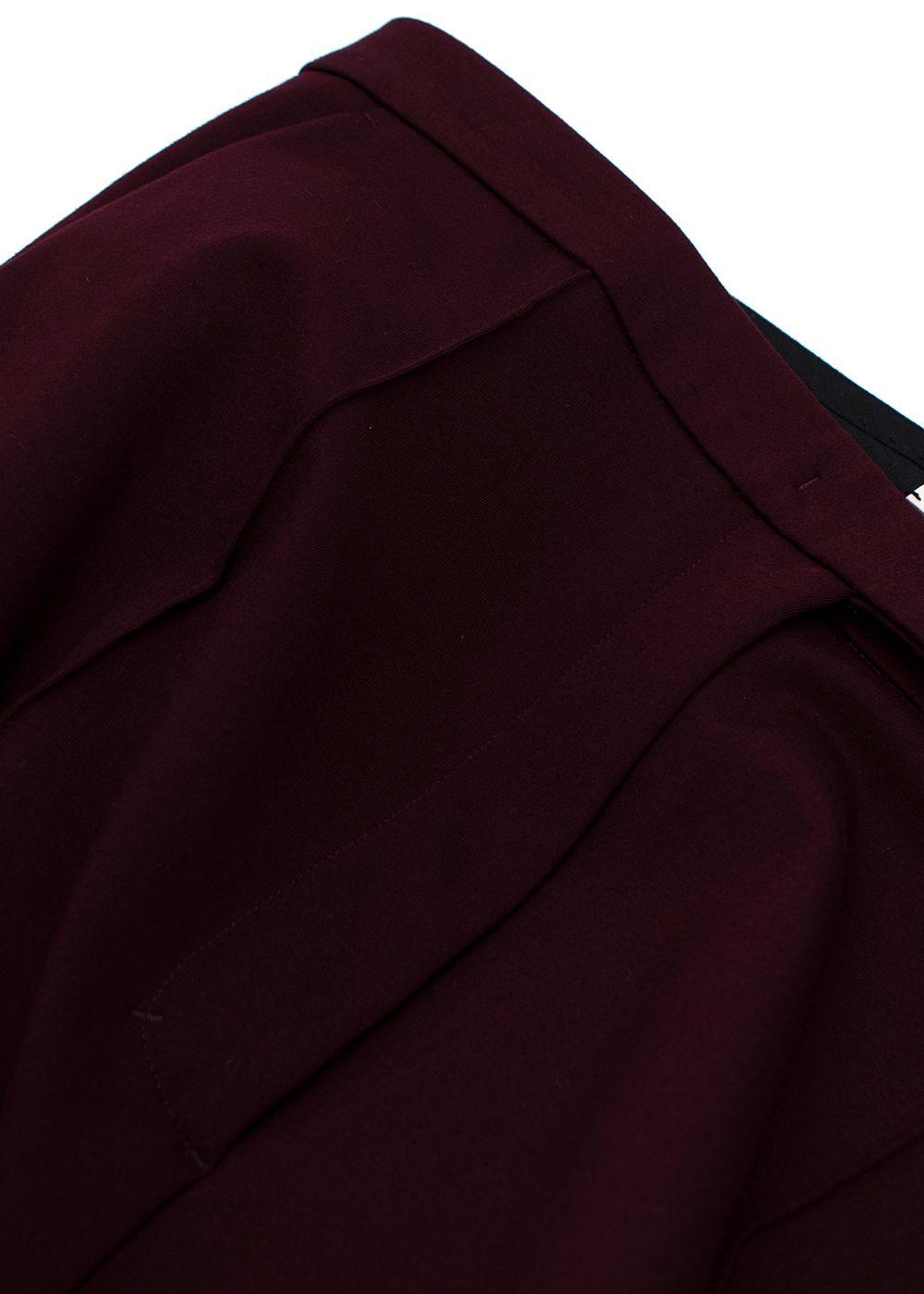 Dorothee Schumacher Burgundy Summer Cruise Trousers