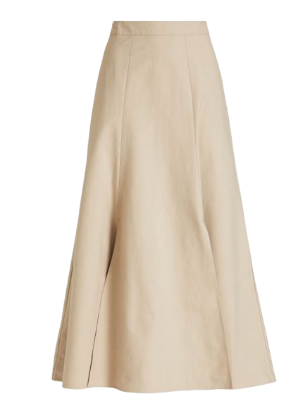 Caes Beige Midi Skirt