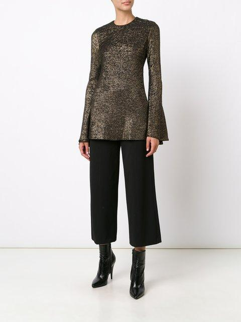 Ellery Flute Sleeve Inception Black/Gold Top