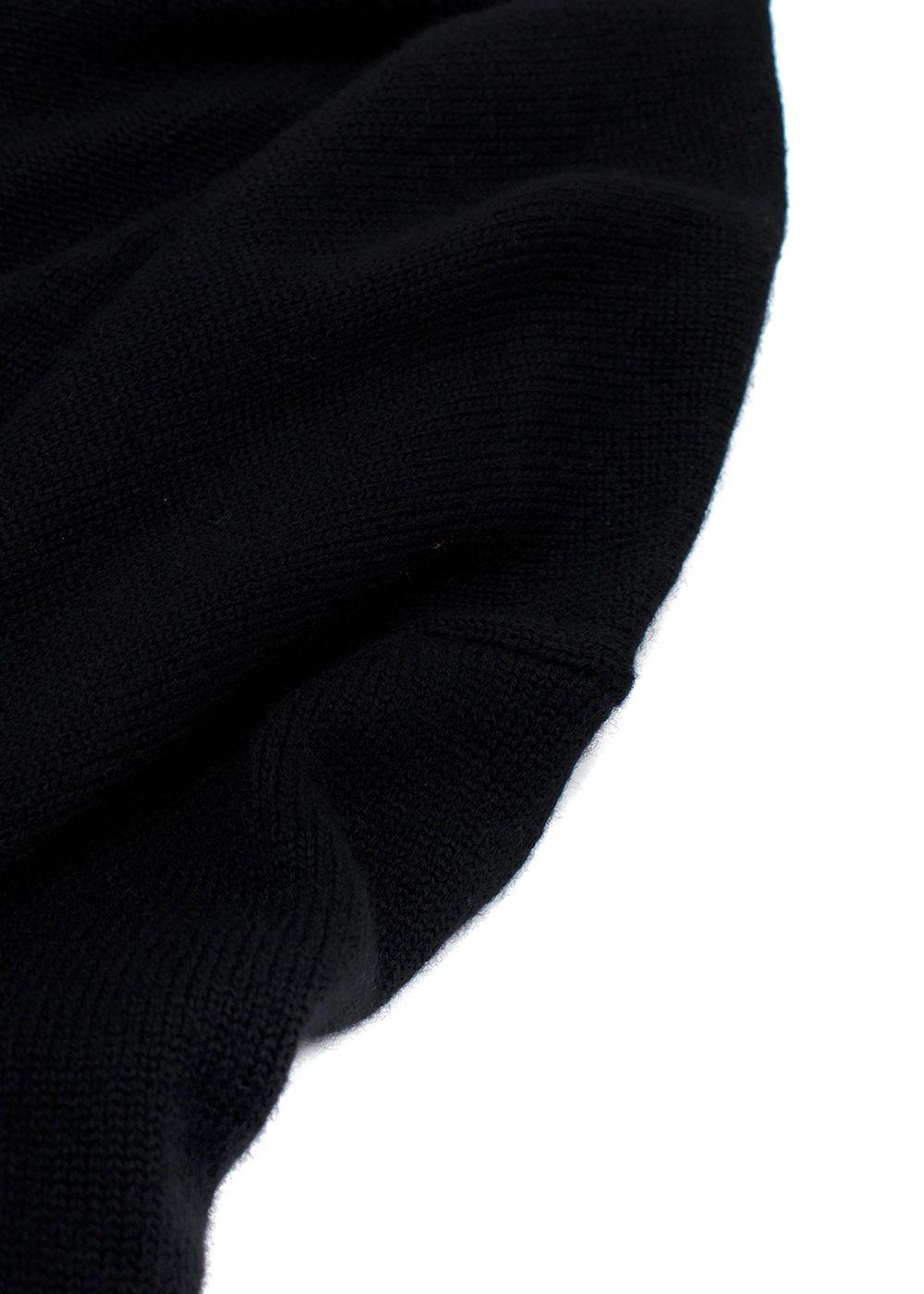 Jil Sander Black V Neck Jumper Dress