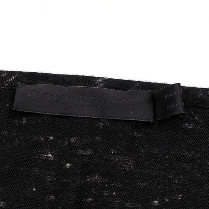 Donna Karan Black Speckled Twist Dress