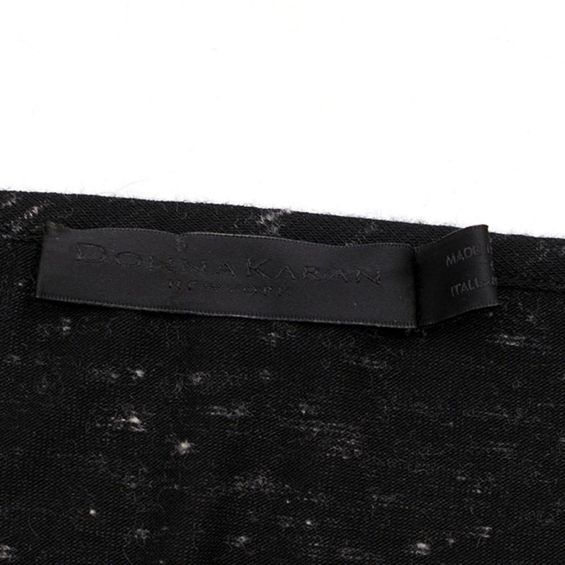 Donna Karan Black Speckled Twist Dress