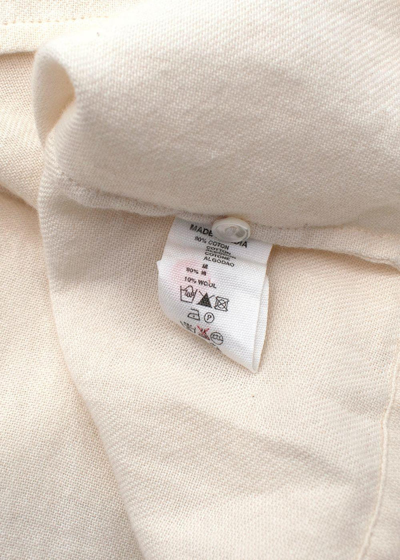 Bonpoint Kids 10Y Cream Embroidered Blouse