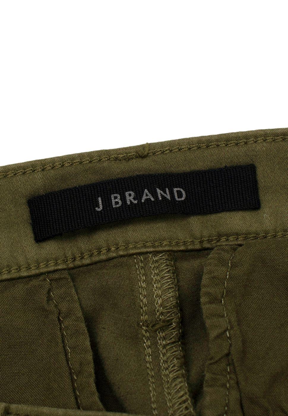 J Brand Khaki Arkin  Ankle Zip Trousers