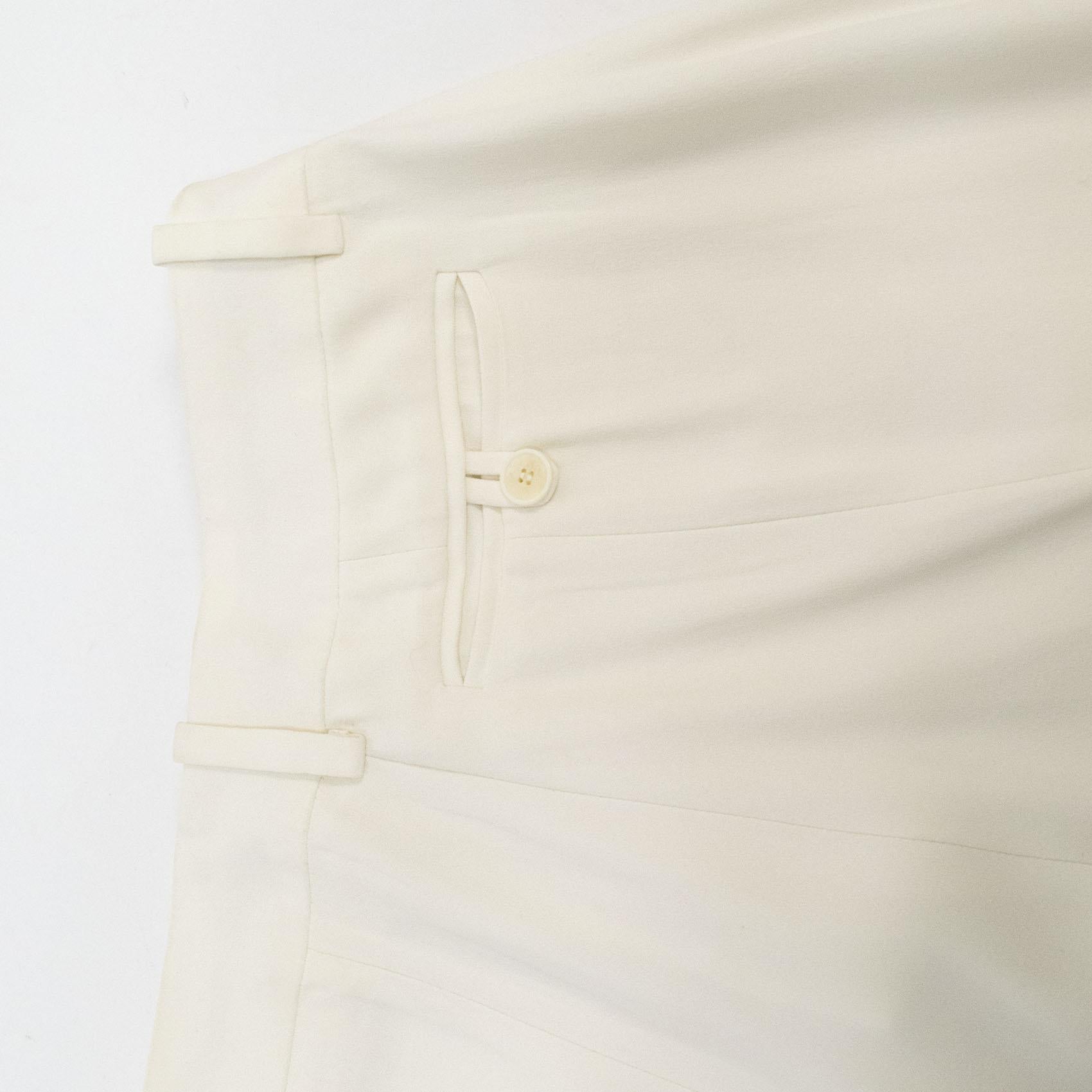 Alexander McQueen White Trousers