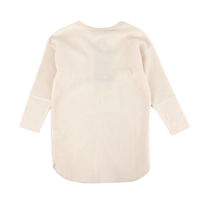 Kids 3-4Y Undyed Waffle Cotton Shirt Dress