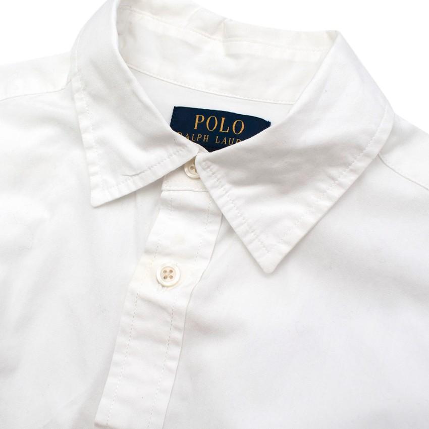 Ralph Lauren Polo White Cotton Long Sleeve Top