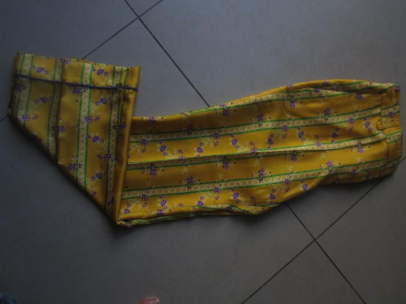 Paul & Joe yellow floral print cropped pants