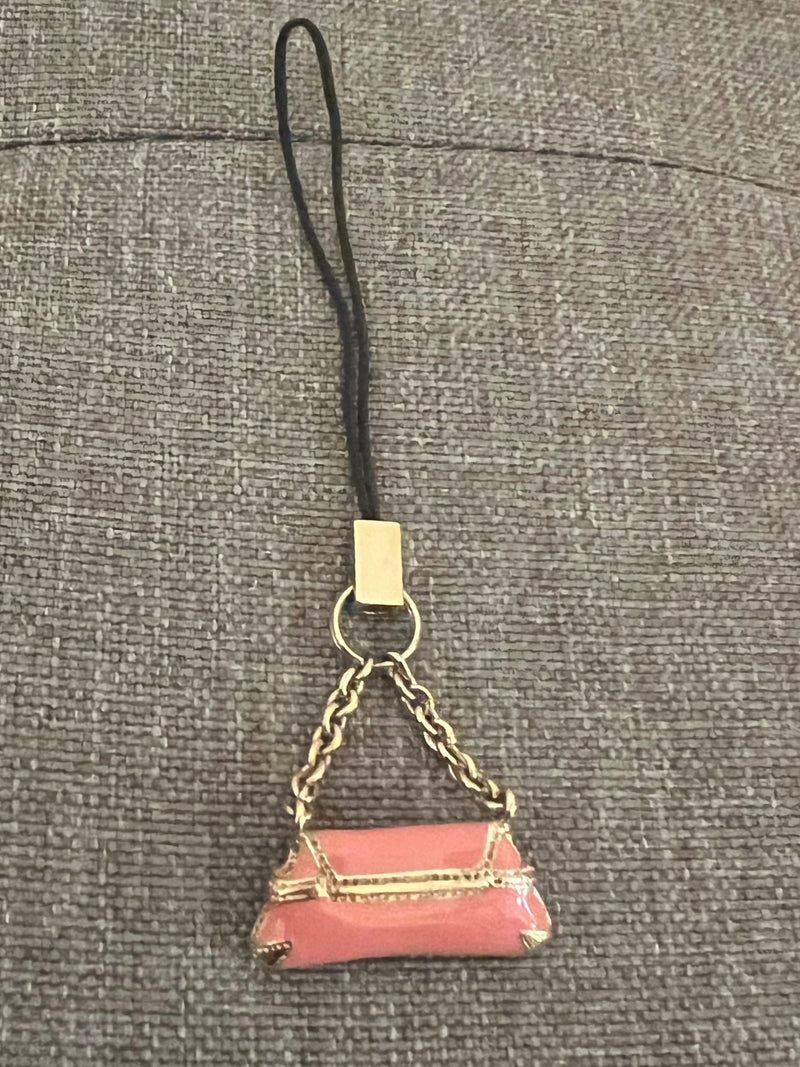Gucci Pink Enamel Phone Charm