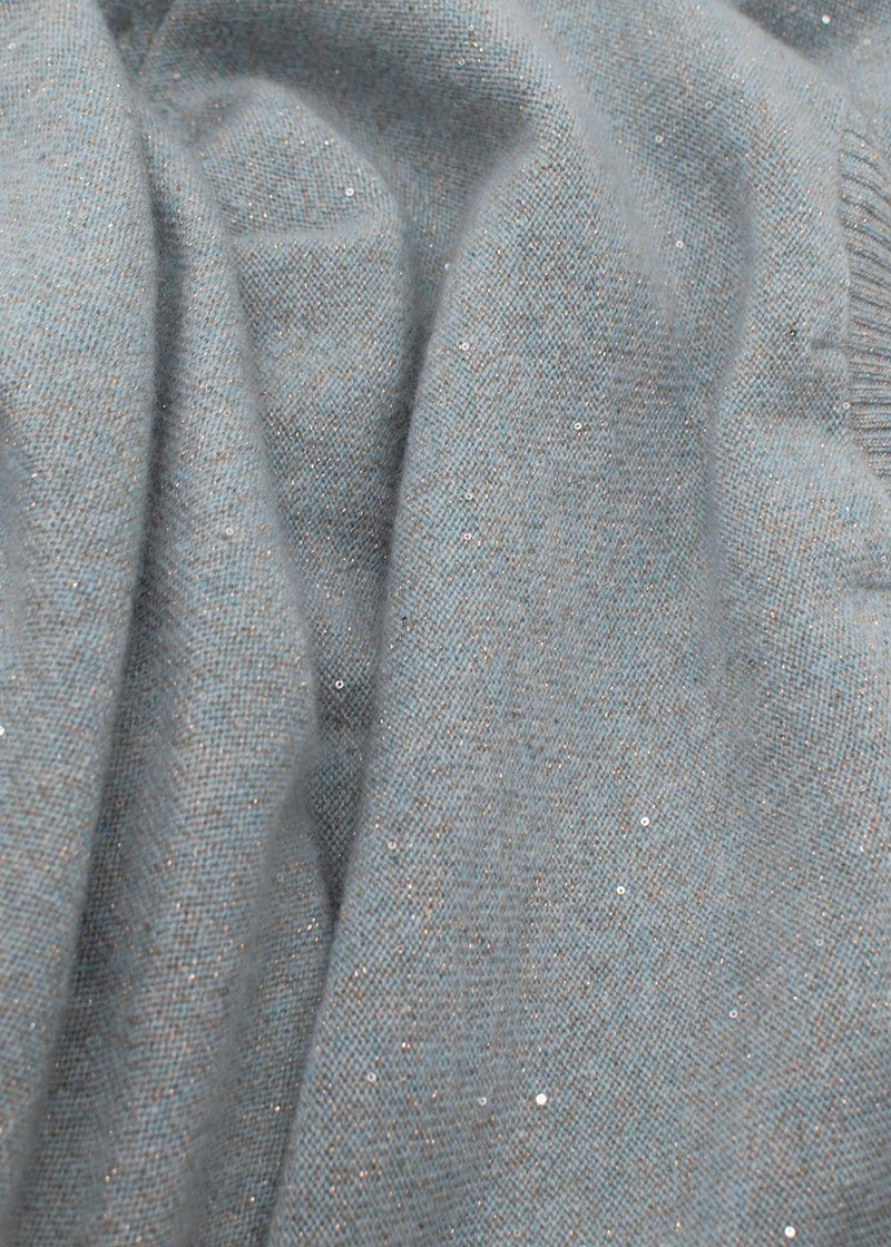 Moss & Spy Blue Sparkle Cashmere Jumper