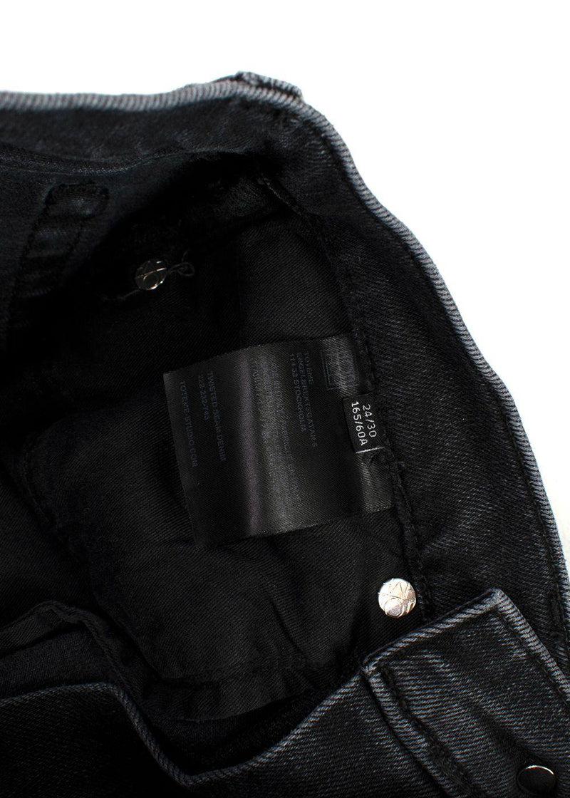 Toteme Washed Black Twisted Seam Jeans