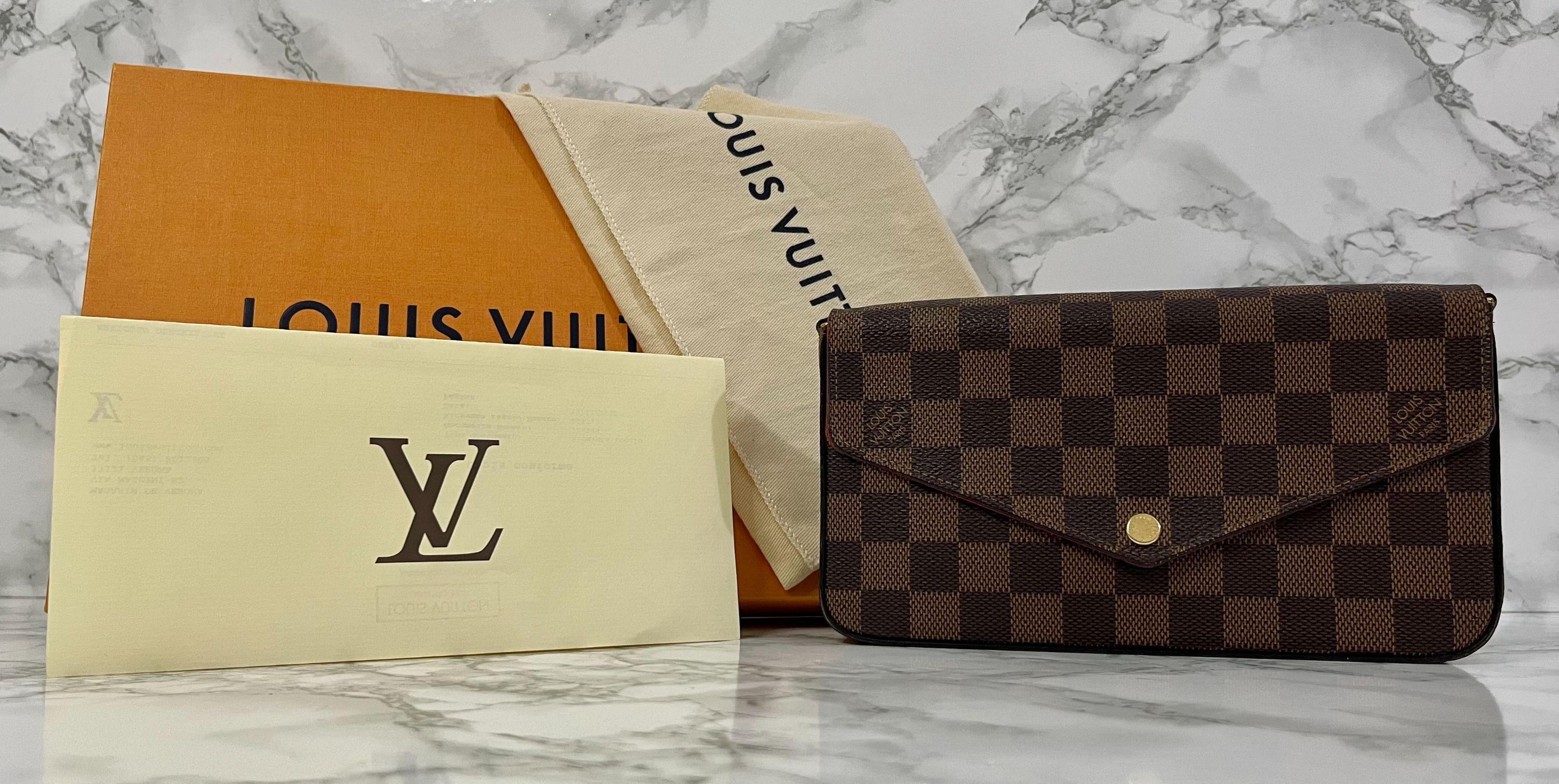 Louis Vuitton Brown Damier Ebene Pochette Felicie