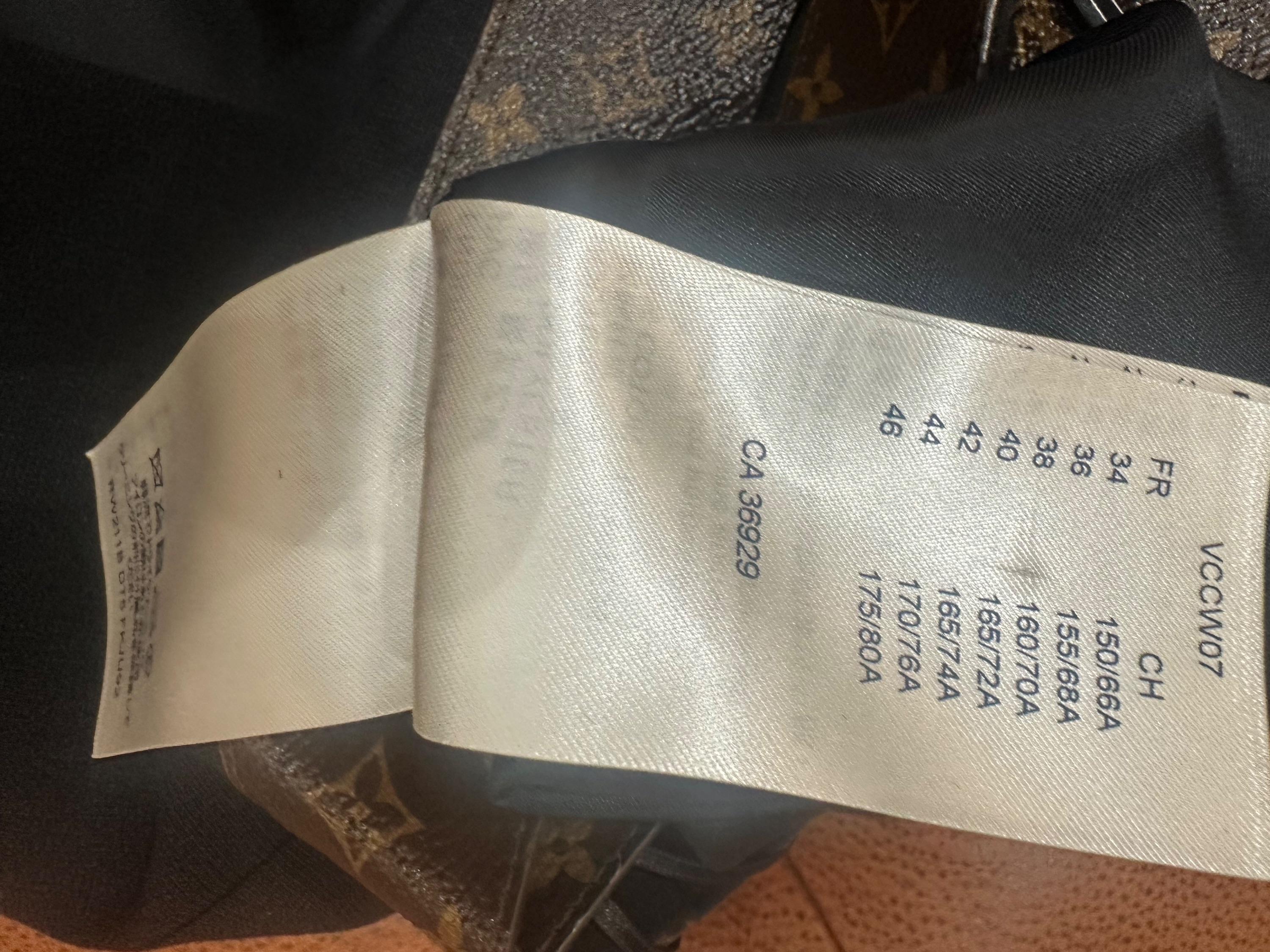Louis Vuitton Black Monogram Mini Skirt