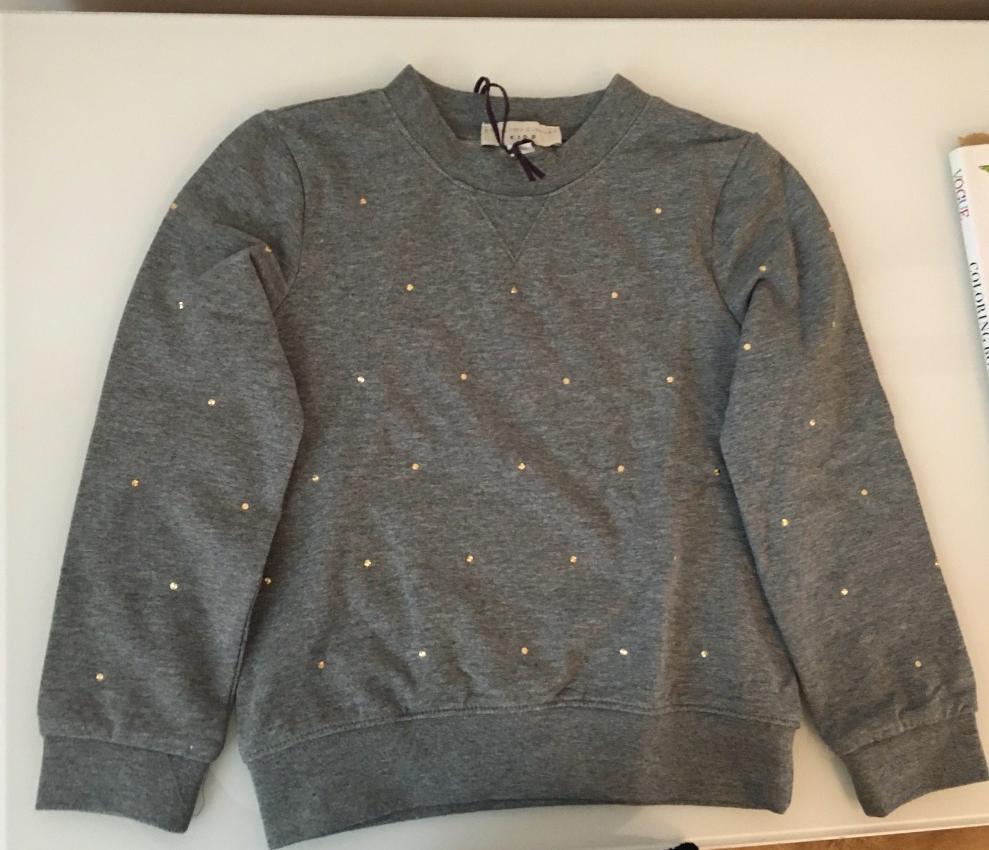 Stella McCartney Grey Crystal Studded Sweatshirt