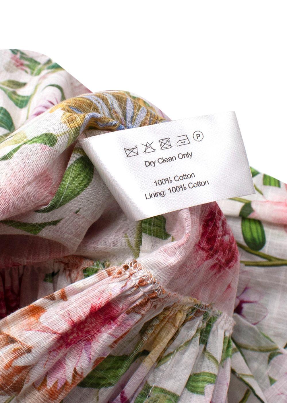 Borgo De Nor Petra Floral One Shoulder Dress