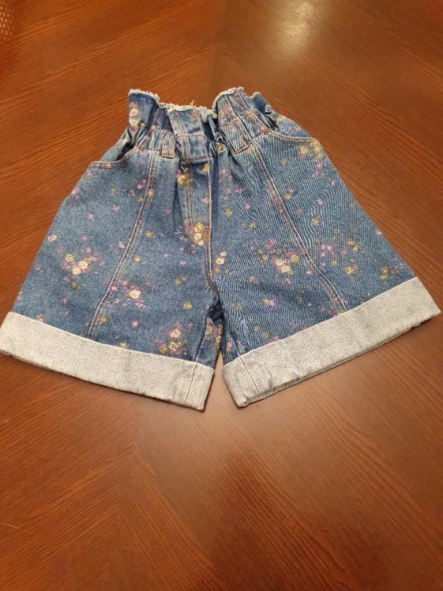 Philosophy di Lorenzo Serafini Floral Paperbag Waist Denim Shorts