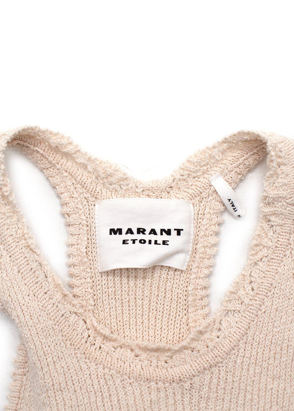 Isabel Marant Etoile Cream Crochet Fico Tank Top
