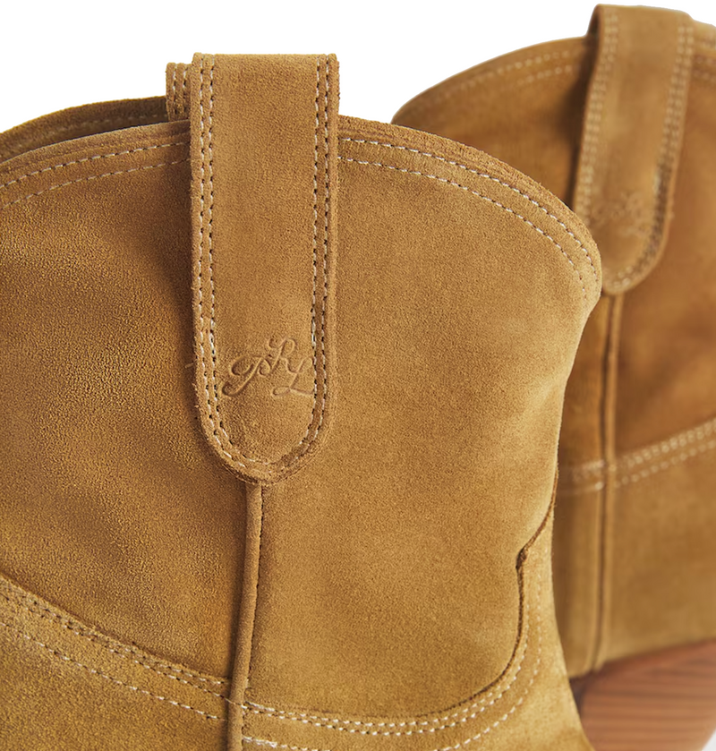 Polo Ralph Lauren Suede Western Ankle Boots 55