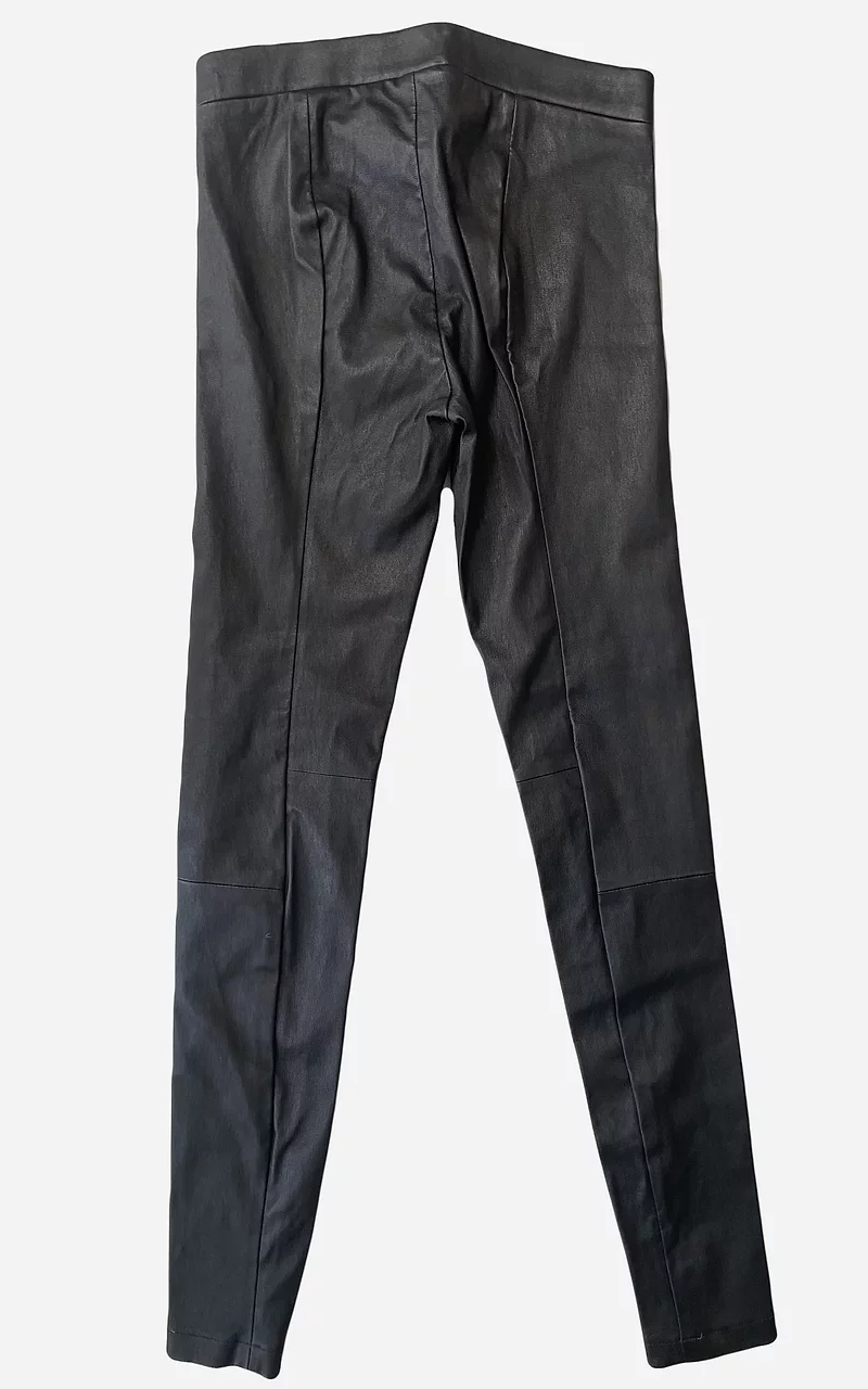 Vince Black Stretch Leather Leggings