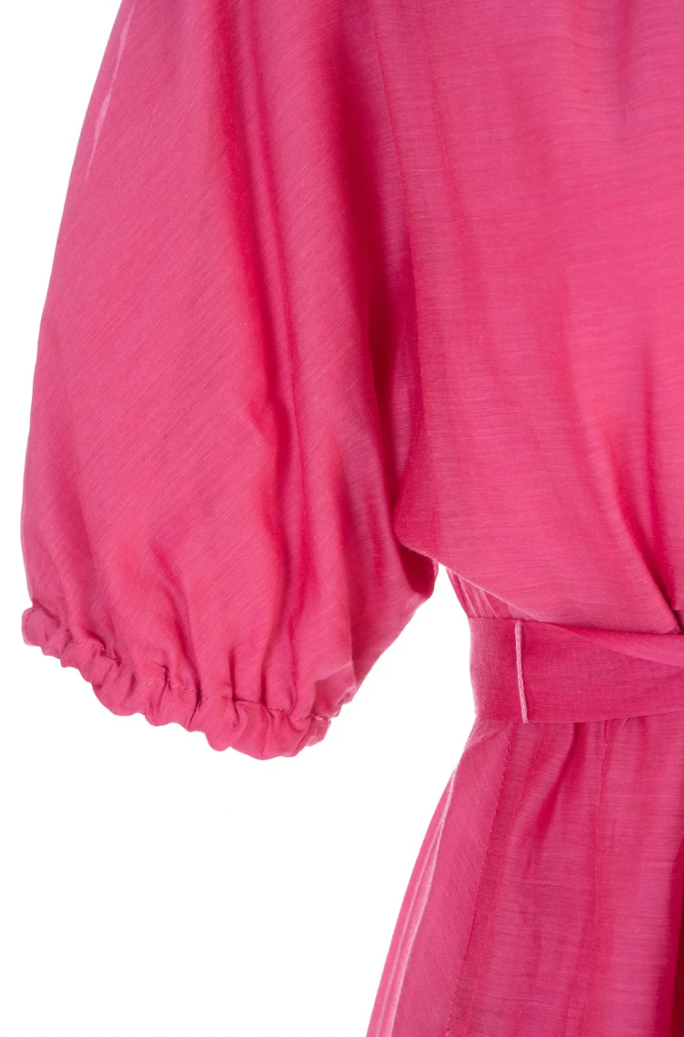 Max Mara Pink Fresia Belted Silk Blend Dress