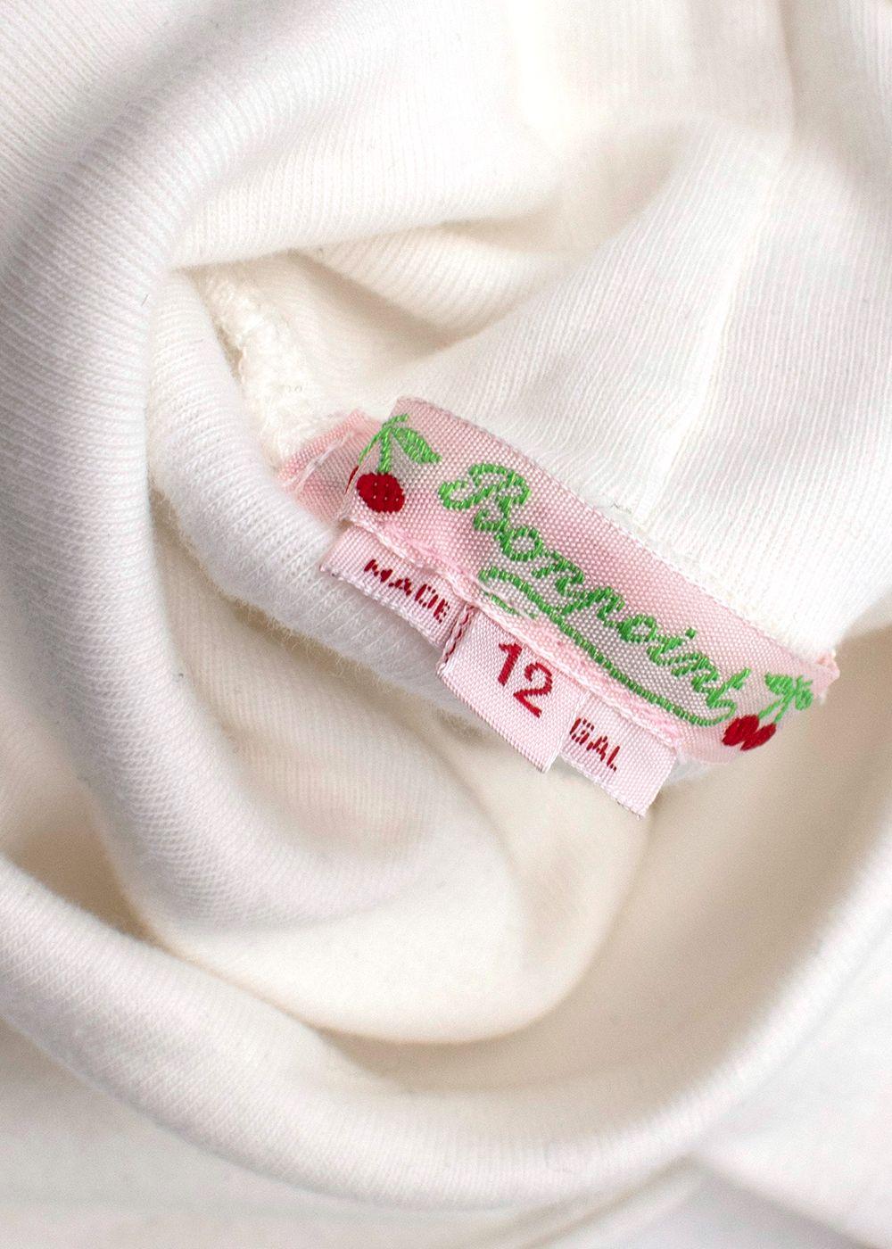 White Cotton Turtle Neck Jumper