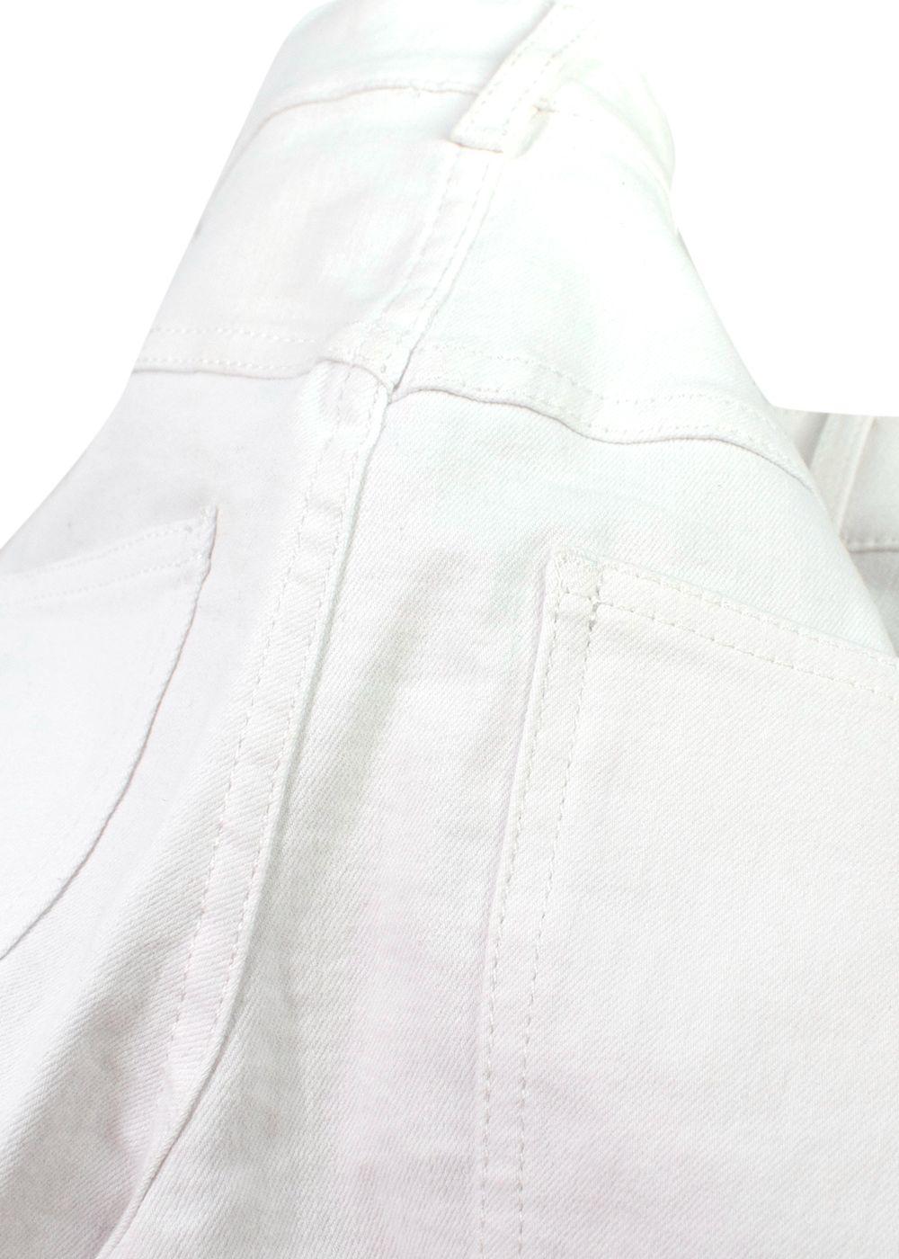 Isabel Marant White & Navy Slim Leg Jeans